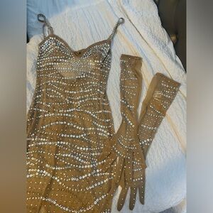 Fashion nova embellished long dress